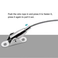 thumbnail image 3 of 10m Stainless Steel Wire Rope Coated 2 Mm Steel Rope Adjustable Curtain Rope Rope With Mounting Banmo, 3 of 5