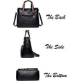 thumbnail image 4 of CoCopeaunts Multi Pocket Tote Bag for Women PU Leather Satchel Bags Shoulder Handbags Large Handle Satchel Laptop Bag, 4 of 7