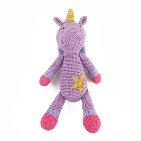 Crochet Doll for Baby Handmade Unicorn Soothing Toy Cute Stuffed Toy