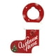 thumbnail image 5 of Colgantes de manija de puerta navideños, placa colgante navideña 2023, decoración navideña medias, 5 of 9