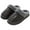Gray, variant on Men's Waterproof Leather-Lined Slippers, Thick Sole Warm Non-Slip Indoor Home Shoes