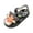 Black, variant on Baby Girls Closed Toe Crystal Jelly Sandals Non-Slip Soft Sole Wading Beach Shoes for Toddler Summer Water Play, Size Infant