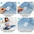 thumbnail image 4 of Parche de letras U de Uxcell, letras blancas para planchar, parches bordados para ropa, paquete de 9, 4 of 7
