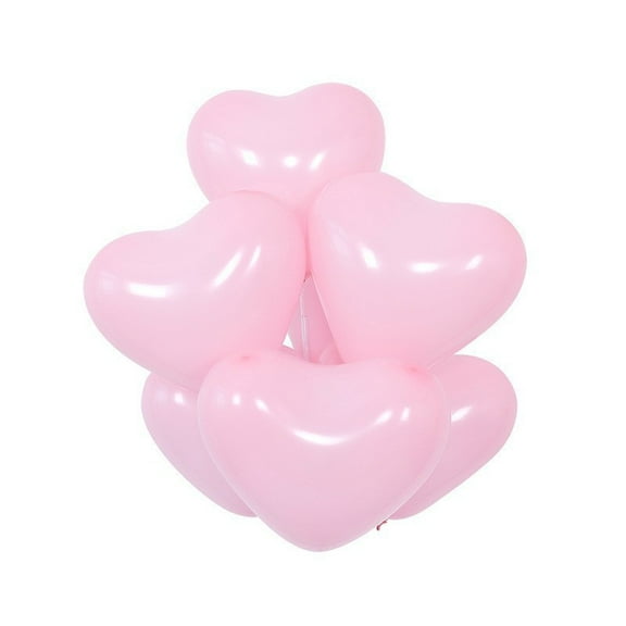 10" Color Latex Balloons, 100 Pieces,Heart Shape Balloons for Birthday Party Baby Shower Decoration