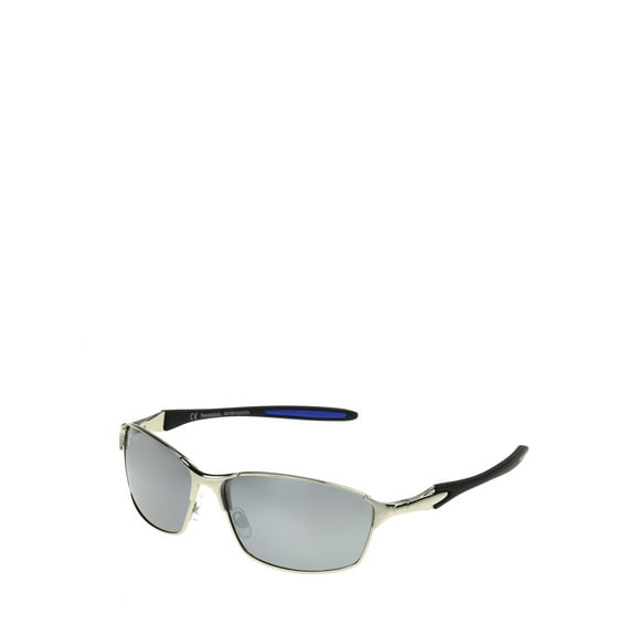 Panama Jack Men's Plastic Gunmetal Rectangle Sunglasses 128