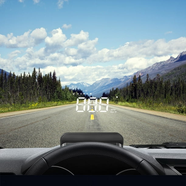 Tiitstoy Car HUD Head Up Display Vehicle Speed KM/h MPH OverSpeed W