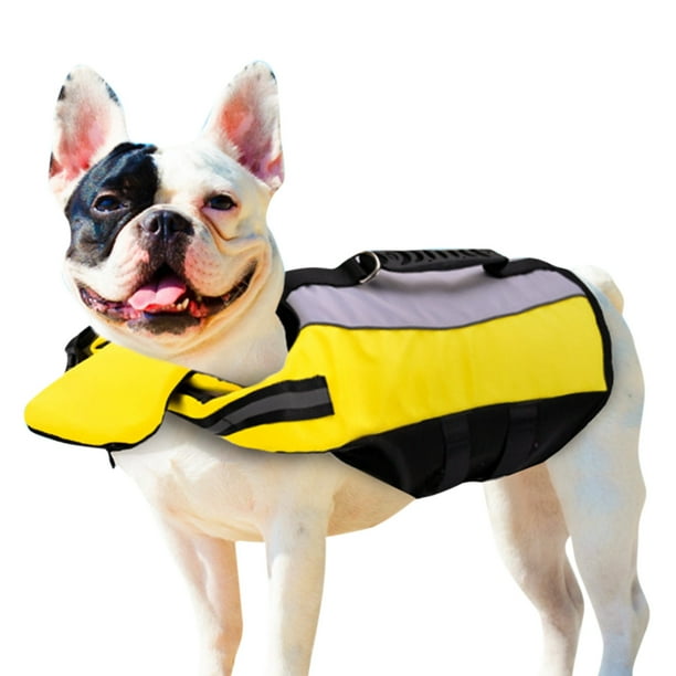 Jackets de Vida inflable para perros con rayas reflectantes Ajustables Ajustables Chalecos de Flotación de Natación Plegable