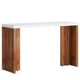 thumbnail image 4 of Fnova 55 Inch Counter Height Bar Table with 350 lbs Load, Tall Bar Table for Living Room, Kitchen, Home Bar, Small Space, 4 of 8