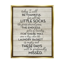 Stupell Industries Rustic Parenting Phrase Inspirational Painting Gold Floater Framed Canvas Art Print Wall Art, 25 x 31