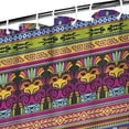thumbnail image 3 of Purple Boho Tribal Birds and Meanders Pattern Shower Curtain 36"x72" ,Bathroom Decorative Shower Curtains Set with 12 Hooks,Modern Waterproof Washable Shower Curtain, 3 of 6