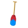 thumbnail image 1 of Colaxi Children Paddle Prop Boat Oar Handmade 23.6 inch Wooden for Kids for Dance Cosplay Performance Dragon Boat Races Kindergarten Red Blue, 1 of 8