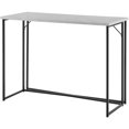 thumbnail image 1 of Luxe 42" Dual Metal Y-Leg Base Writing Desk in Faux White Marble, 1 of 4