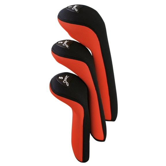 Full Set of 3 Golf Club Headcovers by Stealth (Flame)