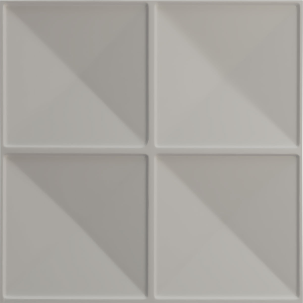 19 5/8"W x 19 5/8"H Richmond EnduraWall Decorative 3D Wall Panel, Universal Pearl Metallic Sea Mist (Covers 2.67 Sq. Ft.)