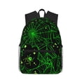 thumbnail image 2 of Goofa Green Bright Web with Spiders Print Casual Backpack for Women Men,Waterproof High School Bookbag,Lightweight Travel Daypack,Classic College Backpack,Laptob Backpack, 2 of 6