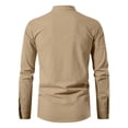thumbnail image 5 of WIZUTIZ Mens Shirts Lace-Up Renaissance Shirt Viking Medieval Long Sleeve Costume Retro Style Tunic Top, 5 of 5