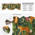 thumbnail image 6 of Tropical Plants Tie Up Valance Curtains for Windows, Kitchen Curtains Window Treatments, Summer Botanical Animals Flowers Leaves Short Window Shades Valances for Bedroom Bathroom Cafe 54"x18", 6 of 8