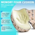 thumbnail image 5 of Premium Dog Pattern Memory Foam Seat Cushion Ergonomic Chair Pad for Office Chair, Car, Airplane & Bleachers Sciatica, Tailbone Hip & Back Pain Relief - Chair Cushion for Long Office Workers., 5 of 5