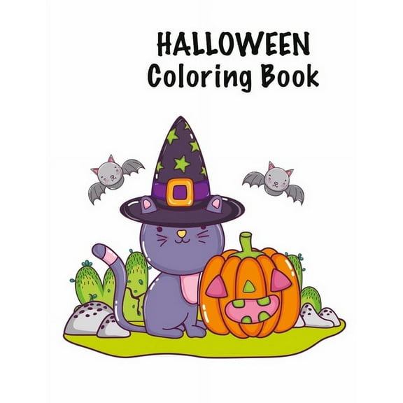 Halloween Coloring Book: Halloween coloring book with Fantasy Creatures for Boys and Girls, Ages 4-8, With: Magic Monsters Candy (Paperback)