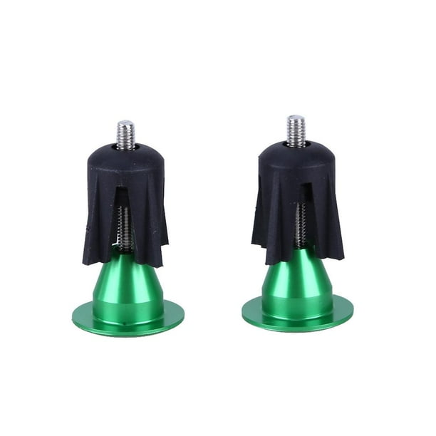 Un par de manillar de bicicleta, manillar de bicicleta, empuñaduras de manillar de aluminio, verde JShteea Accesorios para bicicletas