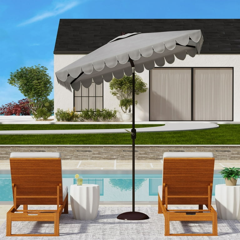 grey square patio umbrella PURPLE LEAF Outdoor 10' x 10' 360° Rotation The user Garvee 10FT Grey Square Cantilever