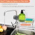 thumbnail image 4 of Multifunctional Organization Rack For Kitchen Sink, Clawfoot Tub Shower Caddy With Super Drainage Speed, Space Saving Adjustable Detachable Sponge Holder In Silver, 4 of 5