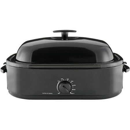 Mainstays 20-Pound 14-Quart Turkey Roaster with High-Dome Lid