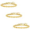 thumbnail image 1 of Pulseras Unisex ShineLoop 3 Pzas 16-21cm 5mm Acero Inoxidable Oro., 1 of 4