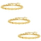 thumbnail image 1 of Pulseras Unisex ShineLoop 3 Pzas 16-21cm 5mm Acero Inoxidable Oro., 1 of 4