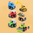 thumbnail image 4 of 4Pcs Hands-on Ability Plastic Cement DIY Detachable Engineering Vehicle Police Car for Children, 4 of 10