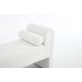 thumbnail image 4 of Resenkose 60 Inch Oversized Two-Seater Bench, Extra Long Comfortable Statement Bench for Entryway, Mudroom, Living Space, White, 4 of 6