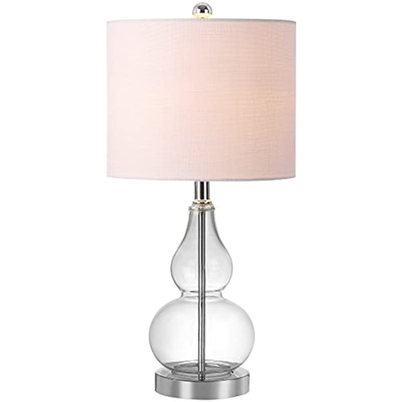 Plantage schokkend Beroep Electric JYL1028E Anya 20.5" Mini Glass LED Lamp  Transitional,Glam,Midcentury for Bedroom, Living Room, Office, College  Dorm, Coffee Table, Bookcase, 1, Clear - Walmart.com