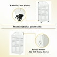 thumbnail image 3 of Triple Tree 31.5” x 22.4” x 62” Portable Cold Frame Greenhouse, Adjustable Shelves with Wheels, 3 of 7