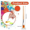 thumbnail image 6 of 90Pcs Flat Paint Brushes, 3/4 Inch Wood Paint Brush Artist Craft Paint Brushes Watercolor Brush Bulk Painting for Art, 6 of 7