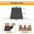 thumbnail image 4 of LAICAIW 16 PCS Square Felt Bottom Silicone Chair Leg Floor Protectors,(2 inch Black)., 4 of 7