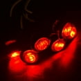 12V Car Truck Trailer Mini Red Round Led Button Side Marker Lights