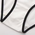 thumbnail image 3 of Women Cotton Underwear Underwear French Thin Mesh Lace Panties Womens Sheer Low Waist Bikini Underpants White L, 3 of 8