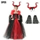 thumbnail image 5 of Vamprie-disfraz de Halloween para niña, vestido hinchado de maléfica, disfraz de bruja de carnaval, Cosplay de Diablo, traje de fiesta para niños de 2 a 10 años, 5 of 5