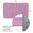 thumbnail image 5 of Memory Foam Bath Mat, Large Bathroom Rugs Non Slip, PVC Dot Bottom Quick Dry Bath Rug Runner, Absorbent Shower Mat for Bathroom Floor Tub, 20 x 32 Inch, Purple, 5 of 7