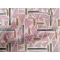 thumbnail image 4 of oneOone Cotton Poplin Fabric Triangle & Line Geometric Fabric Prints By Yard 56 Inch Wide, 4 of 4
