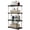 Black, variant on Fmxomd Plastic Storage Shelves, 8.6 D x 16 W x 31.5 H Plastic Shelves for Storage, 4-Tier Shelving Unit, Storage Rack, 200 lbs, Bathroom, Laundry, Garage & Home, White