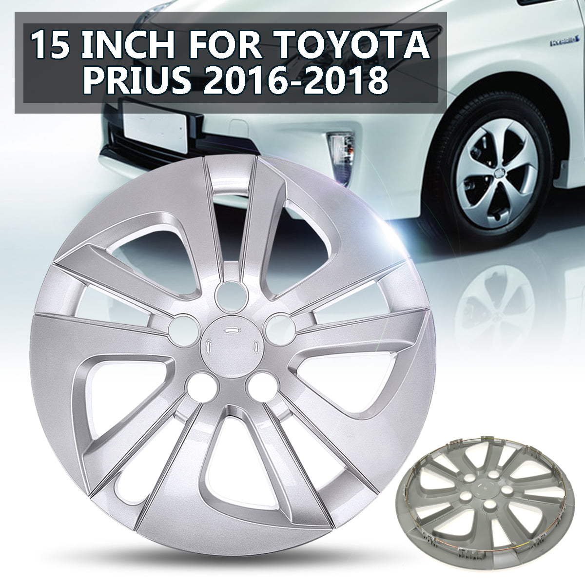 15'' Silver Car Wheel Cover Hubcap For Toyota Prius 16-18 15 inch Replacement 
