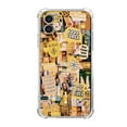 thumbnail image 1 of Yellow Collage Case for iPhone 12,Aesthetic Art Design Pattern Soft Full TPU Bumper Cover, 1 of 5
