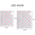 thumbnail image 3 of Coolnut Mailbox Covers, Magnetic Standard Size Rainbow Plaid Pattern Seasonal Mail Wraps for Home Outdoor Decor, 20.7"x18.03", 3 of 5