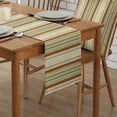 thumbnail image 2 of Table Runner Dresser Scarves 108 Inch Long, Modern Abstract Stripes Linen Dining Table Runners Rustic Farmhouse Style Tabletop Scarf for Wedding Holiday Party Kitchen, 2 of 7