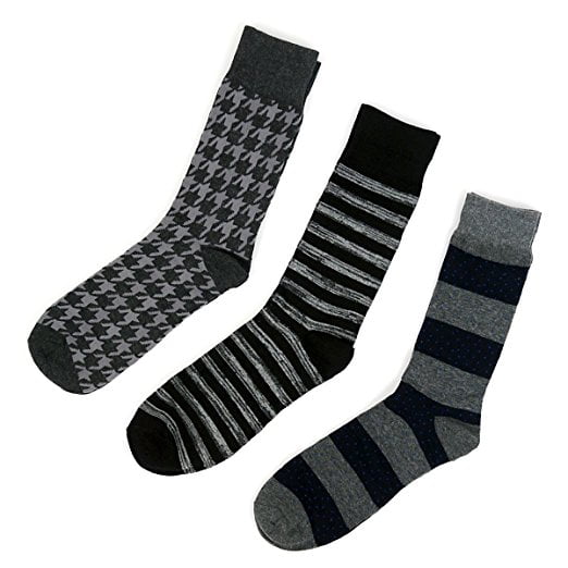 Boxed Gifts 3Pack Men's Multi Grey Dress Socks Gift Set Walmart