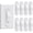 8 Pack, variant on Wall Switch Guard, Child Proof Light Switch Cover Guard | Toggle Style | Light Switch Protection | Keep Toggle Switch in On or Off Position | 8 Pack, White