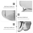 thumbnail image 4 of Assiette à Fruits de Mer en Acier Inoxydable Plat à Collations pour Restaurants 2 Pcs Argent, 4 of 8
