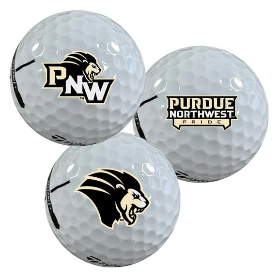 Purdue University Northwest Pride Logo Edition Taylormade Distance  Golf Balls 12-Pack (Dozen)