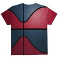 thumbnail image 2 of Championship Basketball Red & Navy Blue All Over Youth T Shirt, 2 of 2